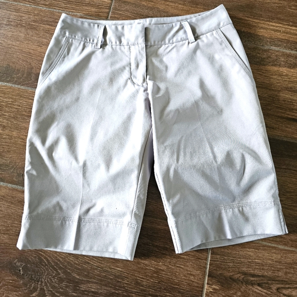 ADIDAS CLIMALITE SZ 4 LIGHT GRAY GREY SHORTS